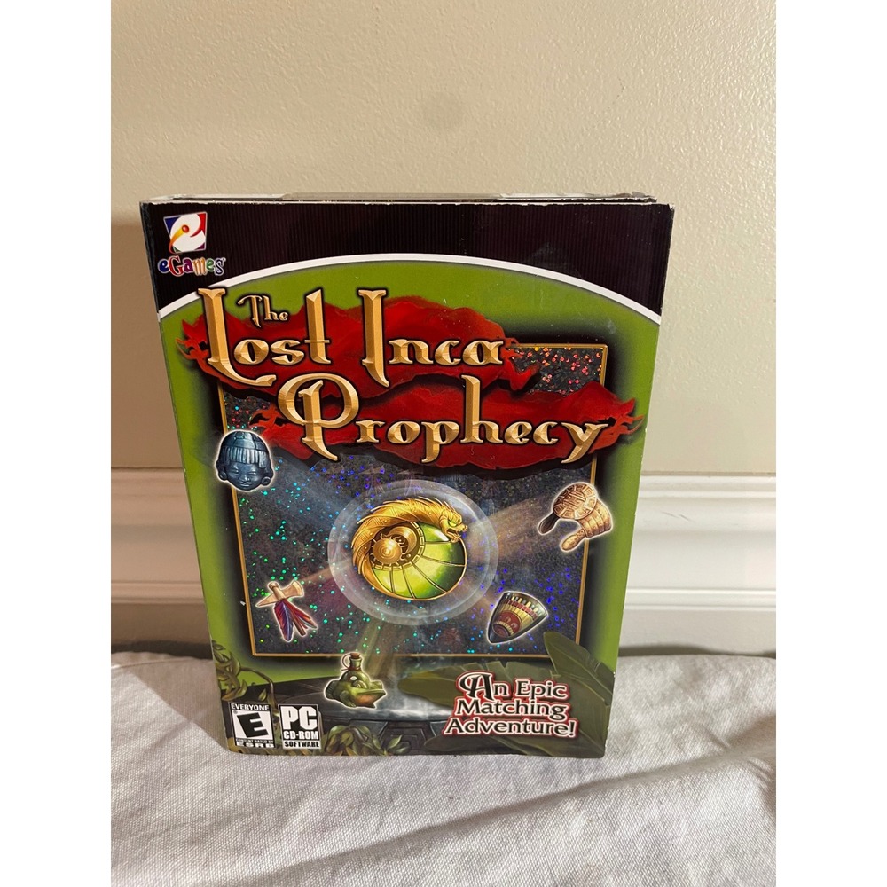 The Lost Inca Prophecy PC Game eGames Big Box New Sealed Match-3 Hidden Object